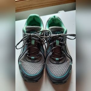 🍑RYKA Women's Athletic Shoes Teal Gray Cushion Footbed US 9W